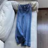 2026 Nuevos Jeans Elasticos Micro-Acampanados Tencel Retro Pantalones de Campana Pantalones Cortos Mujer Venta al por Mayor B6AK27759