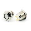 Fonte de Alimentação Chaveada com Botão de Aço Inoxidável Metal 12/16/19mm Auto-Travante Reset à Prova d'Água com Luz Interruptor de Luz de Nevoeiro para Carro