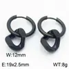 Pendientes de Acero Inoxidable 304 Cadena Cubana con Borlas Joyería Chapado en Oro de 18K Clip para Oreja Pendientes Unisex