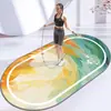 Esterilla Amortiguadora para Saltar la Cuerda, Esterilla de Yoga, Esterilla Antideslizante Silenciosa para Suelo, Esterilla Profesional para Fitness Aeróbico, Alfombra Deportiva Gruesa Insonorizada, Transfronterizo