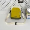Bolsa ligera para teléfono, estilo casual, bolso cruzado de bloques de color, unisex, adecuada para actividades al aire libre, viajes y como una pequeña mochila