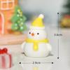 Natal nova caixa de presente Natal micro paisagem de Natal neve bola de cristal acessórios Natal porco cone boneco de neve enfeites de resina