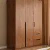 Guarda-roupa para Quarto de Casa 2025 Novo Modelo Popular Armário de Armazenamento para Apartamento Pequeno Montagem Simples Guarda-roupa de Pendurar para Quarto Alugado