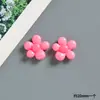 Pequeños Accesorios de Flor Colorida de Resina para Manualidades Joyería Horquilla Diadema Colgante Imán para Refrigerador Accesorios para Funda de Teléfono Parche