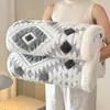Manta de Flanela Catiônica Classe A, Manta Grossa de Coral Fleece, Manta para Soneca no Escritório e Ar Condicionado, Cobertor de Lã de Cordeiro