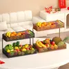 Bandeja de frutas para mesa de centro da sala de estar, cesta de frutas para casa, expositor de alta qualidade para frutas frescas e frutas secas
