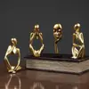 Figura de Pensador Calada Cuidadosamente Figura de Dropshipping Transfronterizo Resina Ecológica Escultura Calada