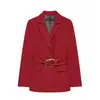 Cinturón con Hebilla Estilo Europeo Z 2026 Nueva Moda Chaqueta de Traje 7966595 Pantalones de Pierna Ancha 7967595
