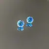 Zirconia de corte de 6 mm piedra suelta, piedra suelta de corte tarot, brillante, se puede usar para pendientes y ear cuffs de bricolaje, Circonita Cúbica
