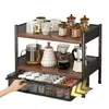 Estante de almacenamiento para tazas, portavasos de escritorio, organizador de encimera de cocina, expositor para tazas de café y juegos de té, pequeño estante de mesa para tazas
