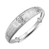 Pulseira Kaiwei Weihua Shunfu, Pulseira de Cem Bênçãos Push-Pull, Pulseira Larga de Cem Bênçãos Estilo Coreano, Pulseira de Cem Bênçãos