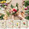 BD214 Comercio exterior Europa y Estados Unidos Flores retro Flores Bebé Cumpleaños Boda Fiesta Regalo Mano Cuerda Bolsa de papel