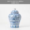 Bule de Chá de Porcelana Azul e Branca de Dehua Grande Pote Hermético de Armazenamento Decoração de Bule de Chá Cerâmico Retro Chinês Atacado Entrega de Uma Peça