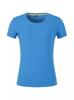 301W Camiseta de Manga Corta con Cuello Redondo de Algodón Siro de 40 Hilos para Mujer, Traje de Grupo con Logo Estampado, Simple, Versátil y Cómodo