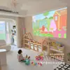 Proyector HD 4K Portátil para el Hogar 1080p Transfronterizo Autoenfoque Cine en Casa Teléfono Móvil Proyector Inteligente