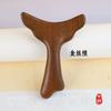 Tabla Raspadora de Acupuntos de Cola de Pez de Sándalo Dorado para Masaje de Cuello, Pierna y Pie, Pequeña Portátil de Madera Maciza, Sin Pintar, para Uso en Casa