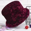 Chapéu de inverno para mulheres de meia-idade e idosas, quente e resistente ao frio, com forro de fleece e espessado, chapéu de algodão