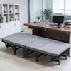 Cama plegable ajustable para siestas con ruedas para siestas en la oficina, cama individual para acompañantes de hospital, pernoctas, portátil y fácil de guardar