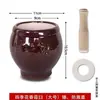 Prensa de ajo de estilo antiguo, tapa extra gruesa anti-salpicaduras, machacador de ajo, triturador de ajo manual, grado alimenticio