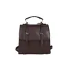 Mochila Casual Retro Transfronteiriça 2025 Nova Tendência Estudante Grande Capacidade Multifuncional Bolsa Transversal Portátil para Trabalho Feminina