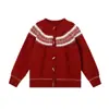 Suéter de Punto Cuadros con Forma de Diamante para Niñas Famosas de Internet para Niños Mayores, Nuevo Estilo Otoño e Invierno, Top Chaqueta de Punto Patchwork Dulce y Elegante