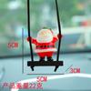 Comercio electrónico en el extranjero para Navidad Papá Noel muñeco de nieve regalo coche de dibujos animados colgante decoración de coche