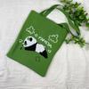 Bolsa de Tricô Ins Desenho Panda Feminina Moda para Carregar na Mão Grande Capacidade Bolsa de Ombro Bolsa Transversal Bolsa