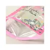 Sacos personalizados para embalagem de alimentos, sacos plásticos selados à prova de umidade para lanches, sacos para brinquedos, sacos compostos com selagem traseira coloridos impressos para macarrão
