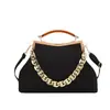 Bolsa de Cena Transfronteriza, Bolso Popular de Axila Texturizado, Bolso de Cadena de Moda, Nuevo Bolso de Pinza 2025, Bolso Bandolera de un Solo Hombro