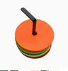 Fornecido Diretamente pelo Fabricante, Disco Marcador Plano de 15cm, Macio e Durável, Disco Marcador Redondo Mini, Tapete Marcador para Treinamento de Futebol