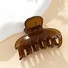 Pinzas de Garra Grandes Serie Marrón Profundo y Claro, Pinzas Básicas Versátiles para el Cabello de Mujer, Accesorios para el Cabello de Garra Grande al por Mayor, Estilo de Lujo Ligero, No Dañan el Cabello