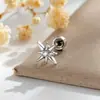 Novo piercing de titânio Polaris Henson, estilo nicho cool, estrela de oito pontas, pino para cartilagem