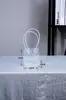 Bolsa de Mano Transparente con Flores, Bolsa de Mano de Plástico para Ramo, Material de Empaque para Flores, Bolsa para Ramo, Bolsa de Empaque para Regalo