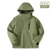 Chaqueta cortavientos e impermeable, ropa de montañismo para exteriores de otoño e invierno, nueva chaqueta interior desmontable tres en uno para hombre
