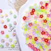 Accesorios Populares para Uñas Serie Flores de Primavera: Lindo Pasador para Uñas y Cabello de Flor de Frangipani de Cinco Pétalos de Color Sólido, Decoraciones de Resina