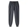 18 cores calças casuais masculinas cor sólida calças compridas juventude na moda cintura média calças esportivas calças de moletom em estoque branco