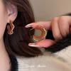 Pendientes de plata para mujer, estilo coreano, con explosiones en vivo, de alta gama y de lujo.