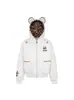 Sudadera con Capucha Estilo Retro Americano Sexy Estampado de Leopardo para Hombres y Mujeres 2025 Invierno Nueva Holgada Gruesa Acolchada