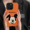 Adequado para desenhos animados laranja fundo Mickey iPhone Apple 14/13 phone case 12/11 anti-queda 8p/XR all-inclusive soft case