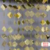 Adereços de casamento fios de lantejoulas dourados, prateados e vermelhos fios redondos cortinas suspensas fundo de casamento teto decoração deslumbrante