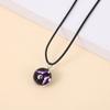 Collar de doce constelaciones de gran venta transfronteriza, bola de cristal luminosa con cielo estrellado de ensueño, regalo para estudiantes, joyería de cadena de clavícula griega