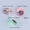 Lámpara de zapato redonda flash de 17 mm de largo transfronteriza Lámpara LED para joyería DIY Lámpara de vibración flash de color luminoso impermeable inducción