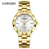 LONGBO/ Relógios de Casal Quartz de Luxo Leve Bestseller Transfronteiriço Várias Cores Disponíveis Para o Dia a Dia À Prova d'Água Relógios com Pulseira de Aço