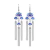 Pendientes Largos con Borla de Plata S925 Rey Ciervo Dorado Paisaje Nacional Elegante Loto Azul Tailandés Pendientes para Mujer Estilo Nuevo
