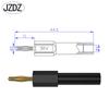 J.20011 Conversión de conector banana con cabezal macho de 2 mm a cabezal hembra de 4 mm, cabezal de linterna chapado en cobre