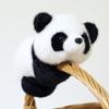 Haoweida anel de pressão deitada anel de retenção boneca pulso panda brinquedo de pelúcia boneca de pano boneca urso presente infantil