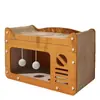 Casa de Gato Não Ocupa Espaço, Casa de Gato Doméstica Interna, Arranhador Universal para Gatos para Quatro Estações, Arranhador de Gato Resistente ao Desgaste e que Não Solta Pelo