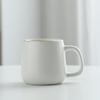 Taza Dorada Regalo Taza de Cerámica Phnom Penh con Tapa Cuchara Esmalte de Color Caja de Regalo Taza de Vientre Grande con logo Fijo