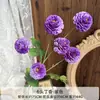 Arranjo de Cena com Flores Artificiais, Flores Artificiais da Série Roxa para Celebração de Casamento, Arranjo de Flores de Chão, Decoração Suave e Flores para Paisagismo de Salão de Casamento
