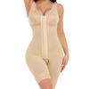 Nueva prenda moldeadora transfronteriza, con botones, cintura de una pieza, control de abdomen y mono abierto para mujer en tallas grandes.